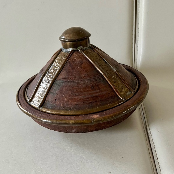 Laguna Pot Moroccan Earthenware Metal - Picture 1 of 12